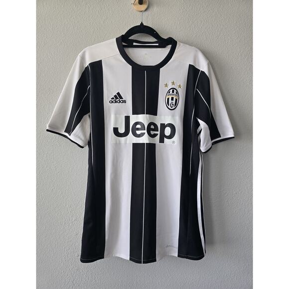 Adidas Juventus Jersey 2016/17 Home Mandzukic #17 Black White Stripes Youth XL - Picture 1 of 10